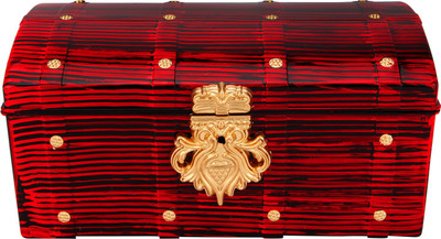 

Tuelip Redrose plastic Jewellery Vanity Box(Red)