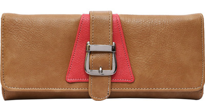 

Fristo Women Casual, Formal Beige, Pink Artificial Leather Wallet(6 Card Slots), Beige and pink