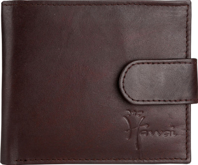 

Hawai Men Brown Genuine Leather Wallet(5 Card Slots)