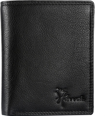 

Hawai Men Black Genuine Leather Wallet(8 Card Slots)