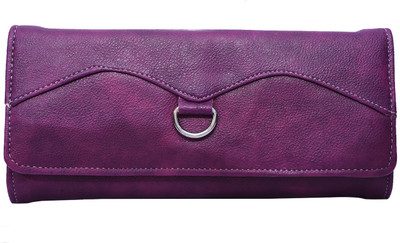 

Fristo Women Casual Purple Artificial Leather Wallet(6 Card Slots)