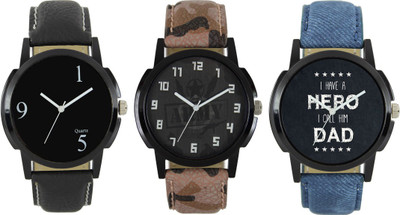 

SRK ENTERPRISE Men watch Combo of 3 With Lattest Collection Causual Look 0044 Watch - For Men