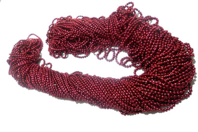 

GOELX Ball Chain for Jewelry Making / Decorating & Craft Work. Maroon - Pack of 5 mtrs !!