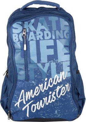 

American Tourister MAMBO 01 BLUE 2017 28 L Laptop Backpack(Blue, White), Ind blue