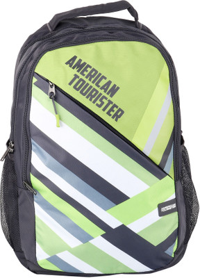 

American Tourister JAZZ 02 GREY 2017 28 L Backpack(Multicolor), Grey/lime