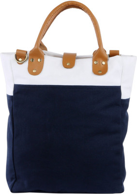 

Zobello Canvas Colorblock Urban Tote Bag Shoulder Bag(Blue, 19)