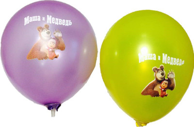 

PartyballoonsHK Printed Cartoon Character Mawa and Meabeab Balloon(Multicolor, Pack of 5)