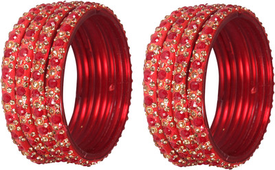 NMII Glass Zircon Bangle(Pack of 8)