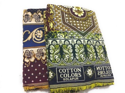 Cotton colors Floral Single Top Sheet for  AC Room(Cotton, Multicolor)