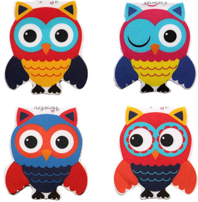 

Heartzy Set of 4 Cute Owl Magnetic Magnetic Bookmarks Bookmark(Owl, Multicolor)