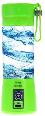 

VibeX ® 380ml Rechargeable Personal Blender Fruit and Vegetable Mixer with Power Bank For Home and Outdoor 380 ml Shaker(Pack of 1, Green)