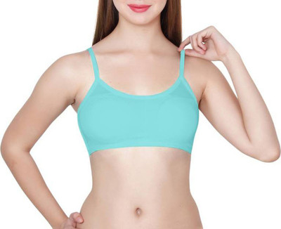 FILBA 6 Straps Padded Bralette Bra Women Full Coverage Non Padded Bra(Light Blue)