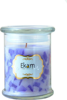 

Ekam Ekam 9 oz Chunk Ring jar scented candle Candle(Purple, Pack of 1)