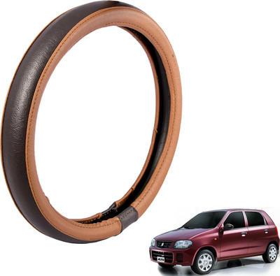 Autofy Steering Cover For Maruti Alto(Tan, Leather)