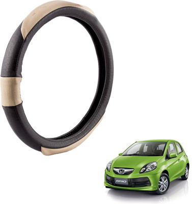 

Autofy Steering Cover For Honda Brio(Black, Leather)