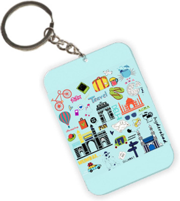 The Crazy Me Retro India Key Chain(Multicolor)