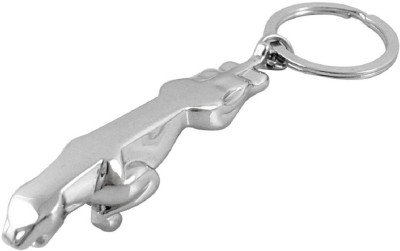 Madhuraj High Quality Jaguar Cum Opener Metal Key Chain(Silver)