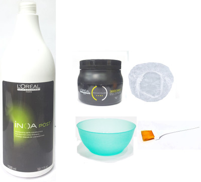 

L'Oreal Paris Set of 5 (Inoa Post Shampoo+Mask+Bowl+Brush+Shower Cap)(Set of 5)