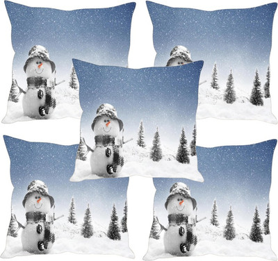 

Sleep Nature's Printed Cushions Cover(Pack of 5, 30.63 cm*30.63 cm, Multicolor)