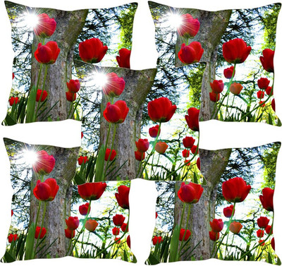 

Sleep Nature's Printed Cushions Cover(Pack of 5, 30.63 cm*30.63 cm, Multicolor)