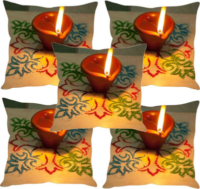 

Sleep Nature's Printed Cushions Cover(Pack of 5, 40.63 cm*40.63 cm, Multicolor)