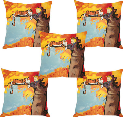 

Sleep Nature's Abstract Cushions Cover(Pack of 5, 30.63 cm*30.63 cm, Multicolor)