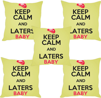 

Sleep Nature's Abstract Cushions Cover(Pack of 5, 30.63 cm*30.63 cm, Multicolor)