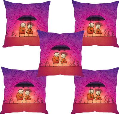 

Sleep Nature's Abstract Cushions Cover(Pack of 5, 30.63 cm*30.63 cm, Multicolor)
