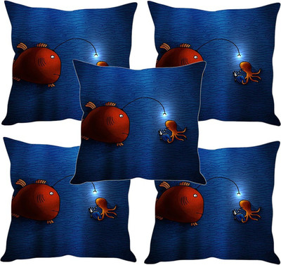 

Sleep Nature's Printed Cushions Cover(Pack of 5, 40.63 cm*40.63 cm, Multicolor)