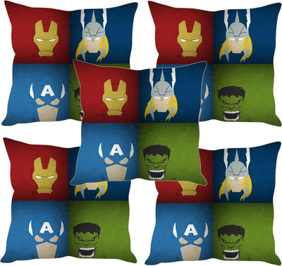 

Sleep Nature's Printed Cushions Cover(Pack of 5, 30.63 cm*30.63 cm, Multicolor)