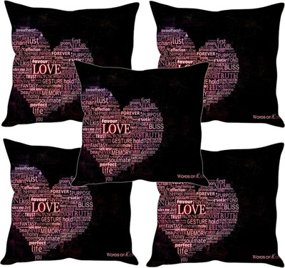 

Sleep Nature's Printed Cushions Cover(Pack of 5, 30.63 cm*30.63 cm, Multicolor)