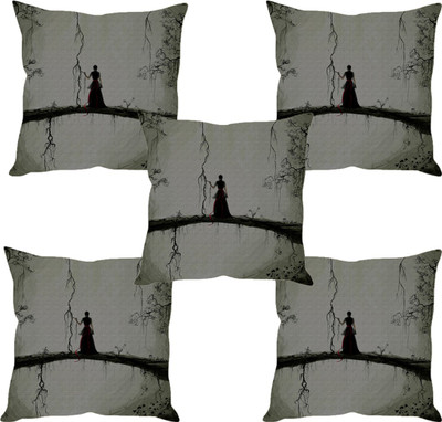

Sleep Nature's Abstract Cushions Cover(Pack of 5, 40.63 cm*40.63 cm, Multicolor)