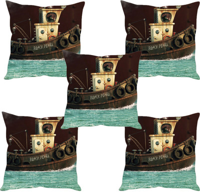 

Sleep Nature's Abstract Cushions Cover(Pack of 5, 30.63 cm*30.63 cm, Multicolor)
