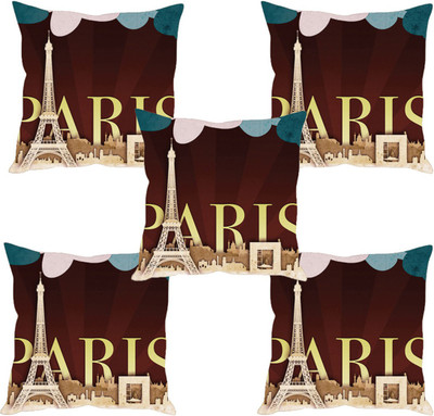 

Sleep Nature's Abstract Cushions Cover(Pack of 5, 40.63 cm*40.63 cm, Multicolor)