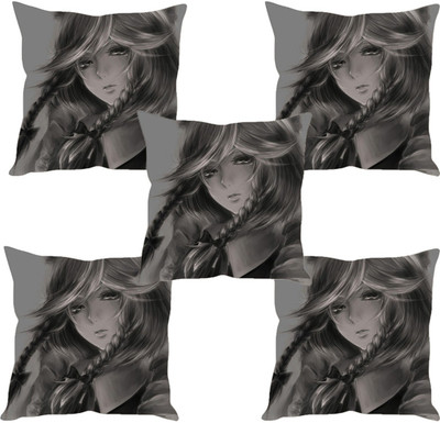 

Sleep Nature's Abstract Cushions Cover(Pack of 5, 30.63 cm*30.63 cm, Multicolor)