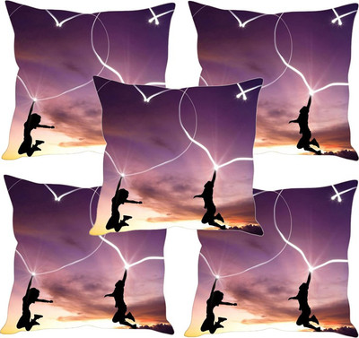 

Sleep Nature's Printed Cushions Cover(Pack of 5, 30.63 cm*30.63 cm, Multicolor)