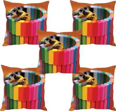 

Sleep Nature's Abstract Cushions Cover(Pack of 5, 30.63 cm*30.63 cm, Multicolor)
