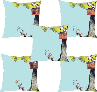 

Sleep Nature's Abstract Cushions Cover(Pack of 5, 30.63 cm*30.63 cm, Multicolor)
