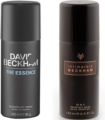 

David Beckham The Essence Intimately Deodorant Spray - For Men(300 ml, Pack of 2)