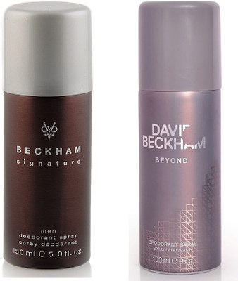 

David Beckham Signature Beyond Deodorant Spray - For Men(300 ml, Pack of 2)