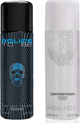 

Police To Be Contemporary Deodorant Spray - For Men(400 ml, Pack of 2)