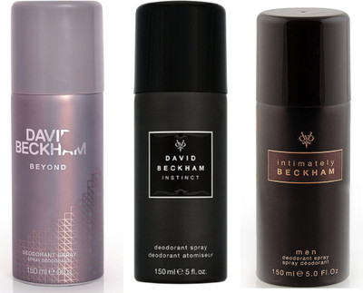 

David Beckham Beyond Intimately Instinct Deodorant Spray - For Men(450 ml, Pack of 3)