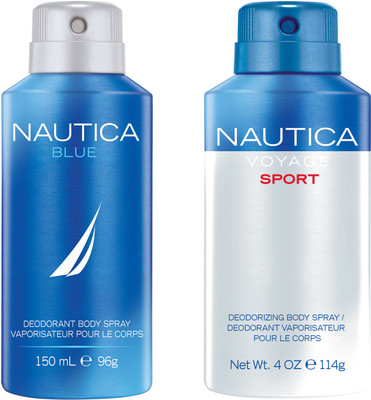 

Nautica Blue Sports Deodorant Spray - For Men(300 ml, Pack of 2)