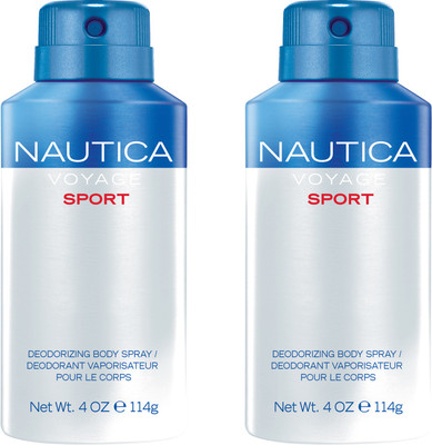 

Nautica Voyage Sports 2 Deodorant Spray - For Men(300 ml, Pack of 2)