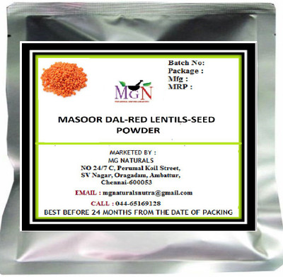 

MG Naturals MASOOR DAL-RED LENTILS-SEED POWDER-200 GM(200 g)