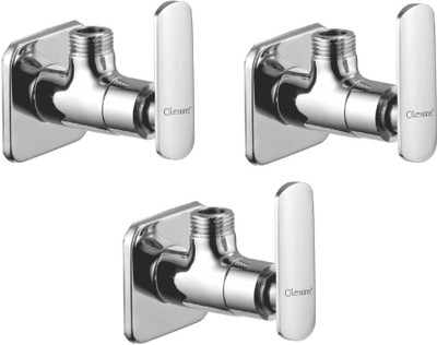 

Oleanna ALCOSD-02 Speed Angle Valve With Wall Flange Agular Stop Cock (Disc Fitting | Quarter Turn) (Pack of 3 Pcs) Angle Cock Faucet(Wall Mount Installation Type)