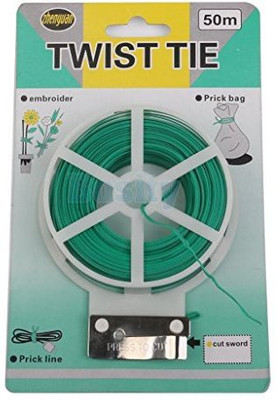 

Sukot 50 Meter Twist n Tie For Garden Use Plants branch Tie Support With Cutter Garden Tool Kit(1 Tools)