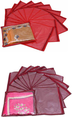 

Aadhya Multipurpose Combo of single Non Woven saree covers pack of 24(Multicolor)