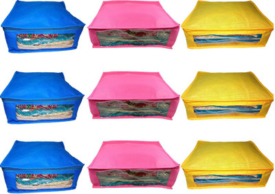 

Aadhya Multipurpose combo of multipurpose non woven saree covers pack of 9(Multicolor)