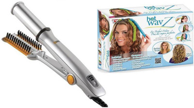 

IBS Instyler Rotating Hot Iron Magic Leverag Machine Wavz Plastic Stick Curl Styler With Cool Touch And Ionic Bristles EA 02 Hair Curler(Black)